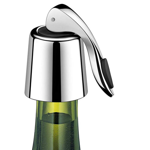 Wine Bottle Stopper Stainless Steel Reusable Leakproof Silicone Beverage Bottle Sealer Wine Fresh Saver Kitchen Bar Tools 2021